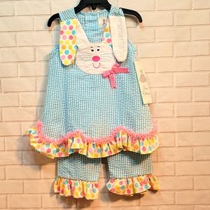 Rare  Editions NWT Easter Girls toddler Capri outfit